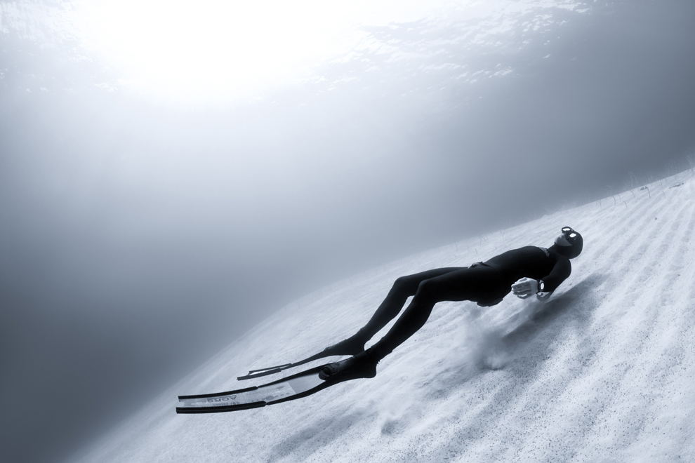 Sunbathing Underwater